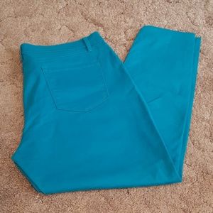 LOFT turquoise jeans